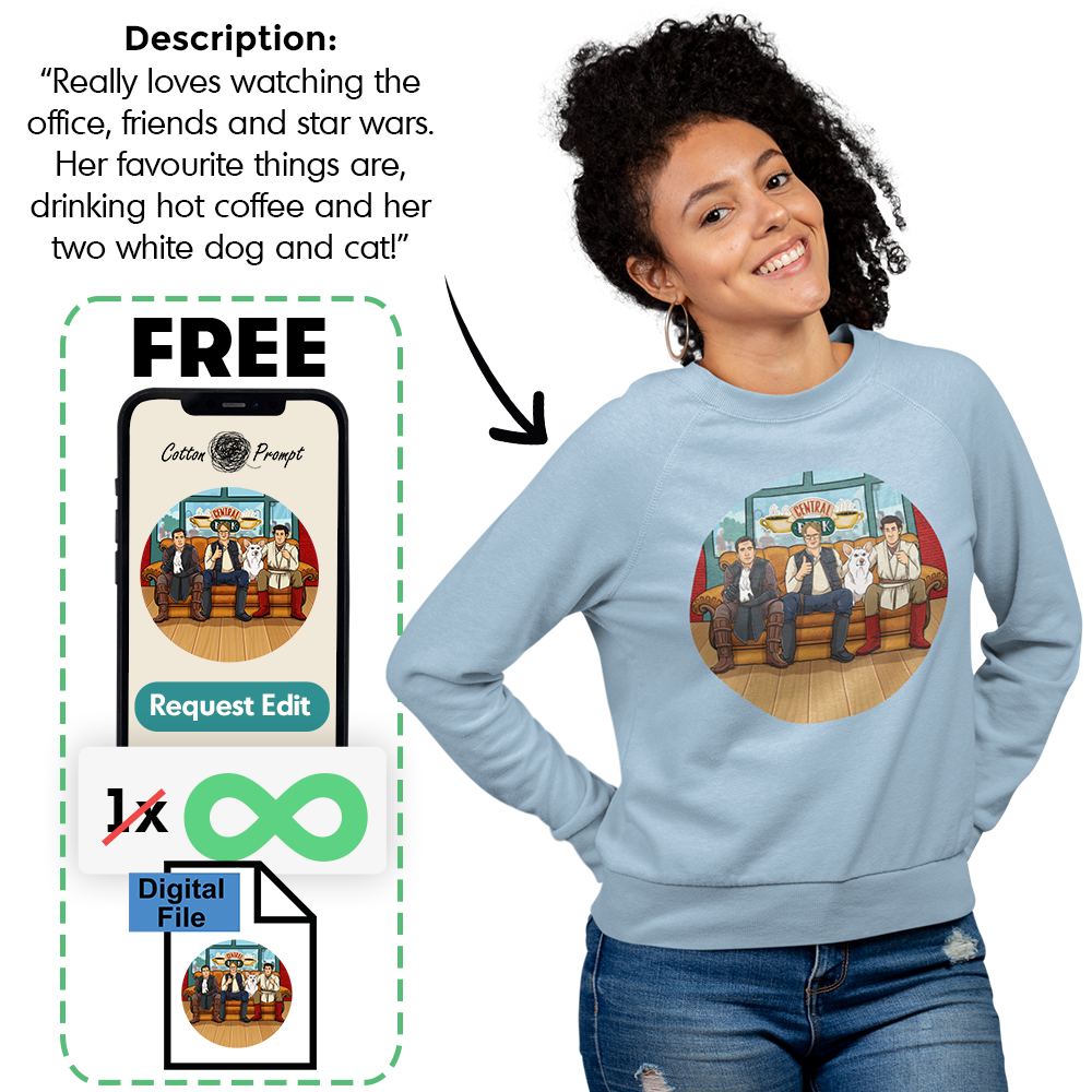 PromptSweatshirt™ - Custom Unisex Sweatshirt