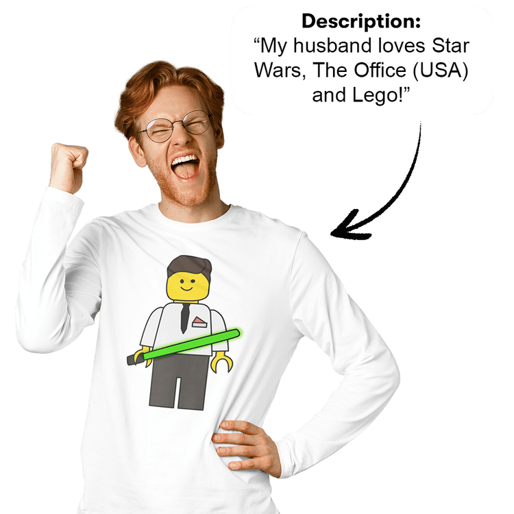 PromptPrintLongSleeve™ - Print Your Design On A Long Sleeve Tee