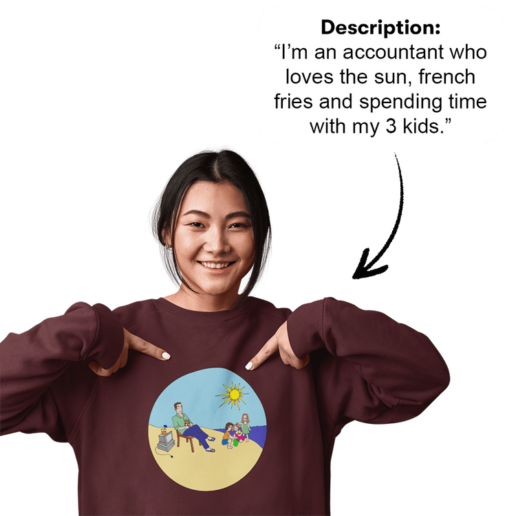 PromptPrint™ - High Quality Custom Unisex Sweatshirt