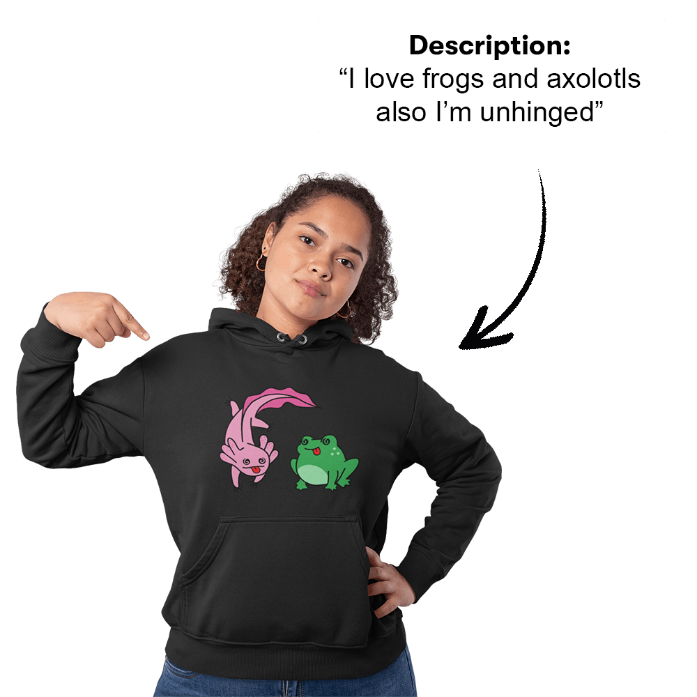 PromptHoodie™ - Custom Unisex Hoodie (VIP)