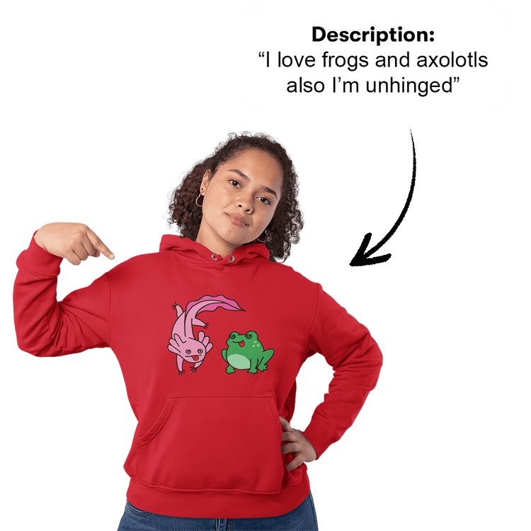 PromptPrint™ - High Quality Custom Unisex Hoodie
