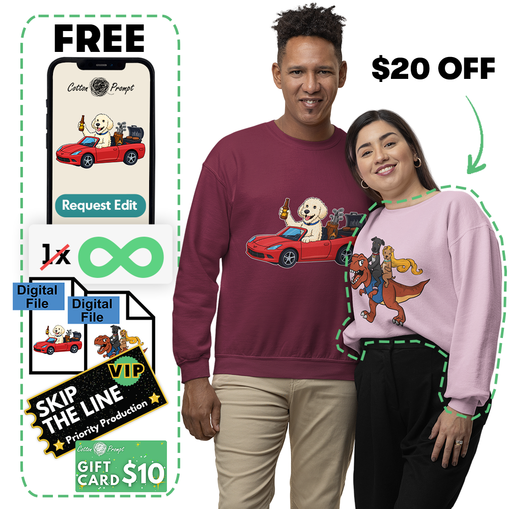 PromptSweatshirt™ - Custom Unisex Sweatshirt