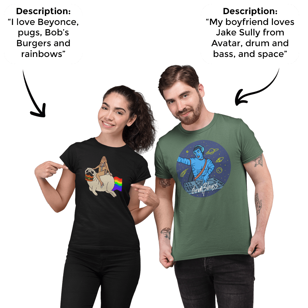 PromptTee™ Twin Pack - 2x Custom Unisex T-Shirt Bundle