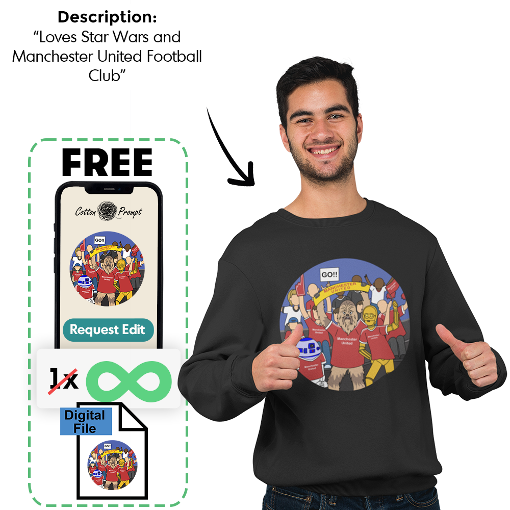 PromptSweatshirt™ - Custom Unisex Sweatshirt