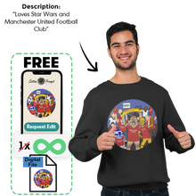 Load image into Gallery viewer, PromptSweatshirt™ - Custom Unisex Sweatshirt
