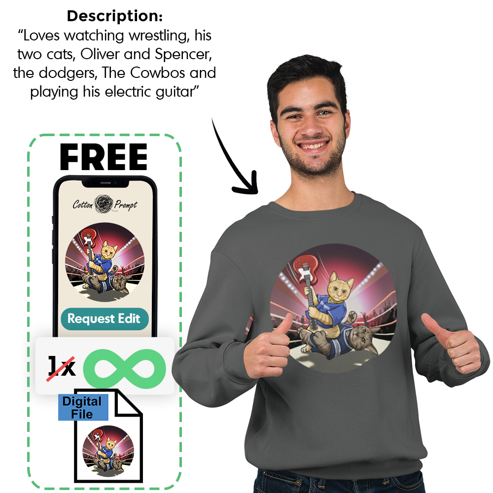PromptSweatshirt™ - Custom Unisex Sweatshirt