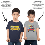 PromptKidsTee™ Twin Pack - 2x Custom Unisex Kids T-Shirt
