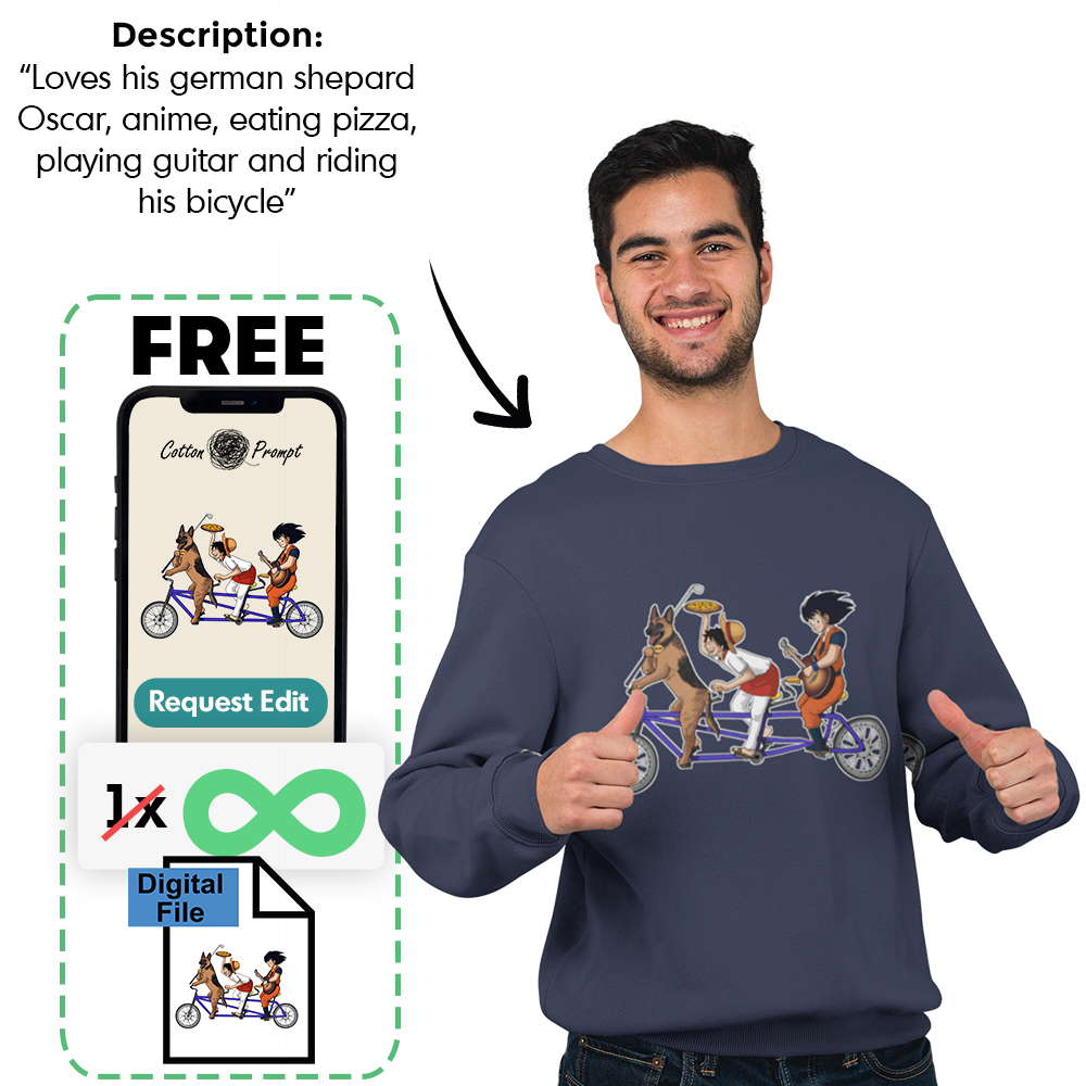 PromptSweatshirt™ - Custom Unisex Sweatshirt