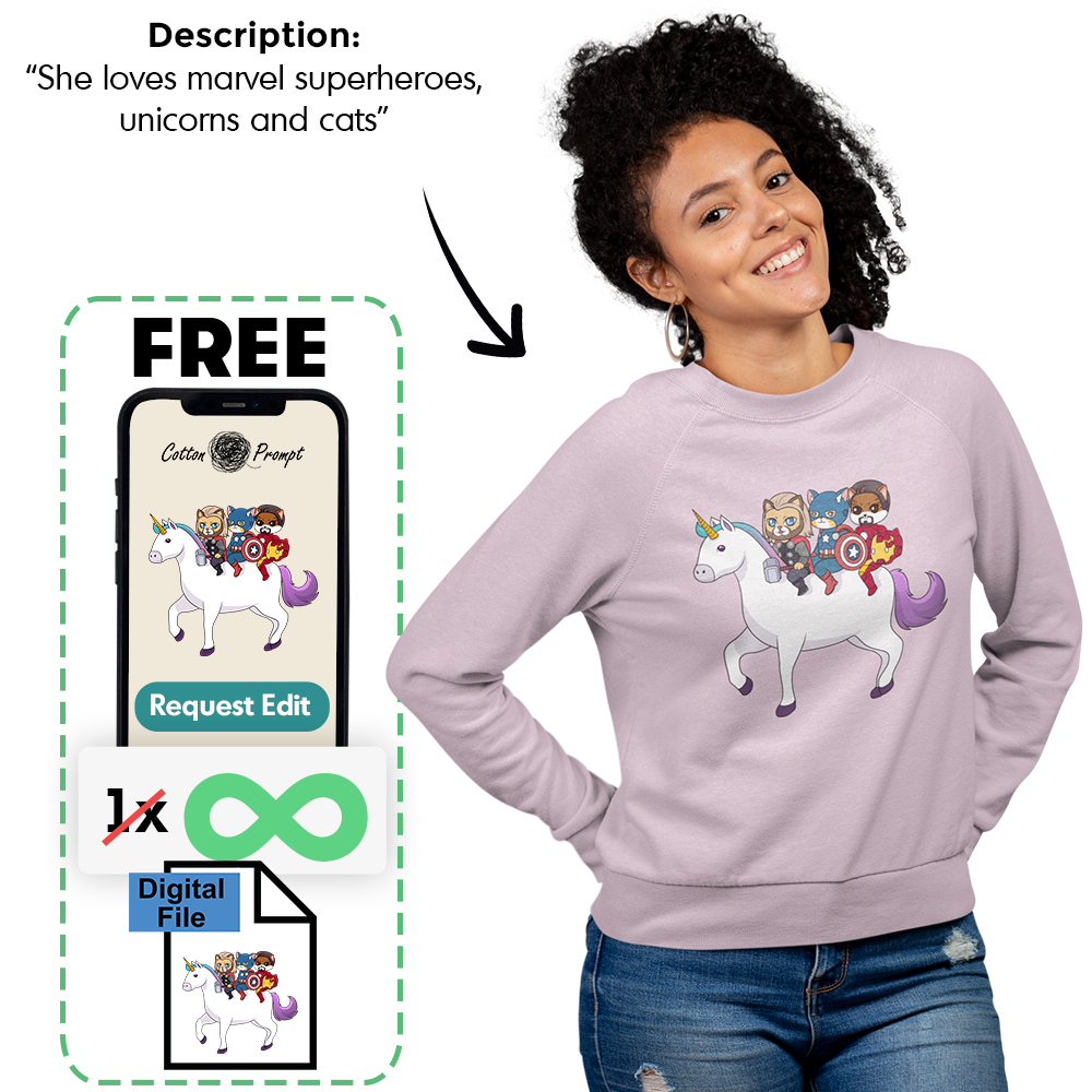 PromptSweatshirt™ - Custom Unisex Sweatshirt