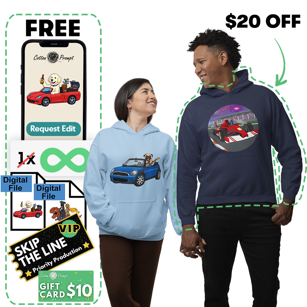 PromptHoodie™ - Custom Unisex Hoodie
