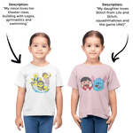 PromptKidsTee™ Twin Pack - 2x Custom Unisex Kids T-Shirt