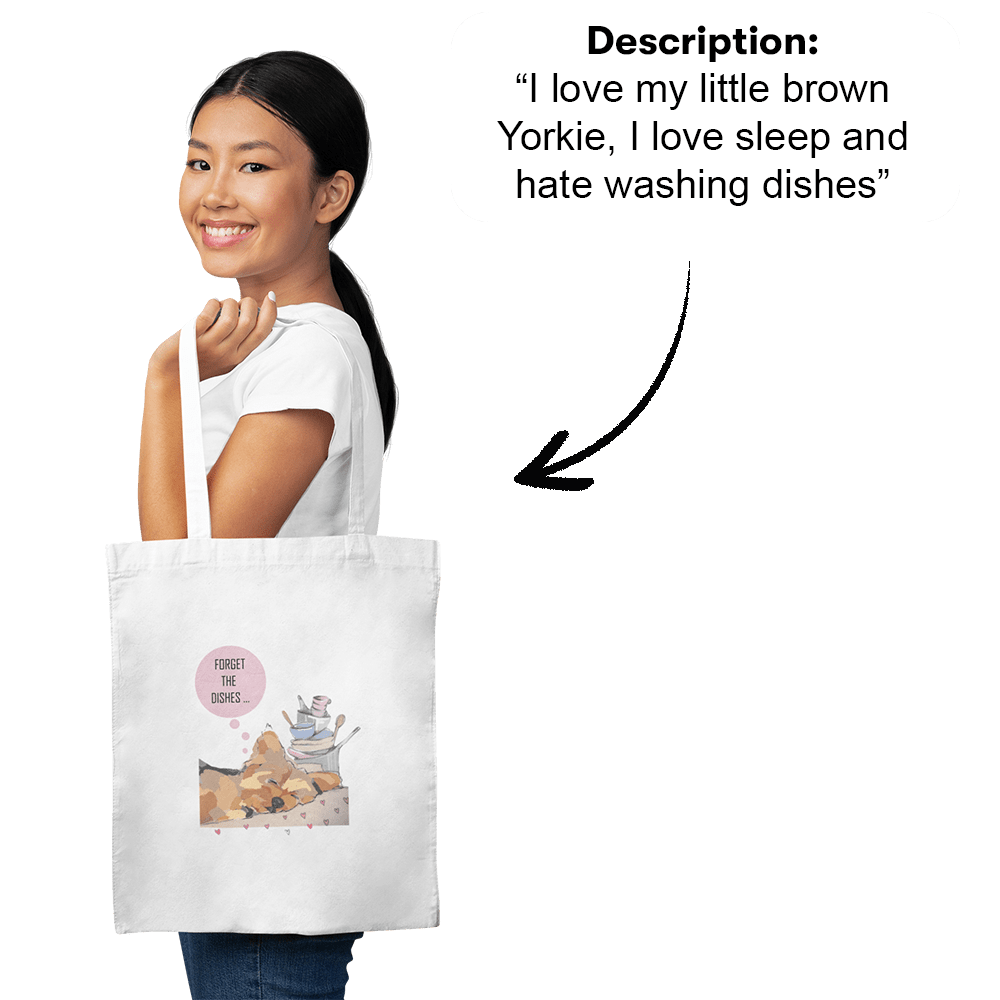 PromptPrintTote™ - Print Your Design on A Tote Bag