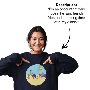 PromptSweatshirt™ - Custom Unisex Sweatshirt