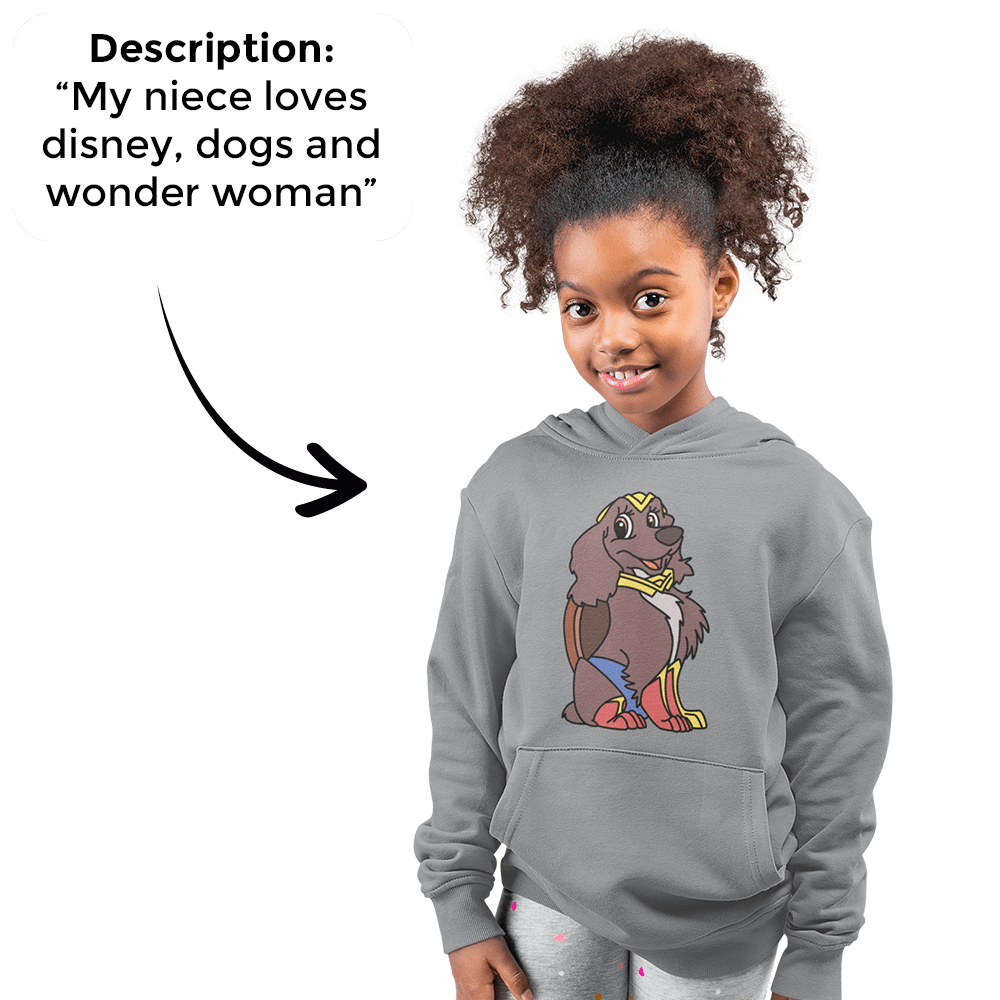 PromptKidsHoodie™ - Kids Custom Unisex Hoodie